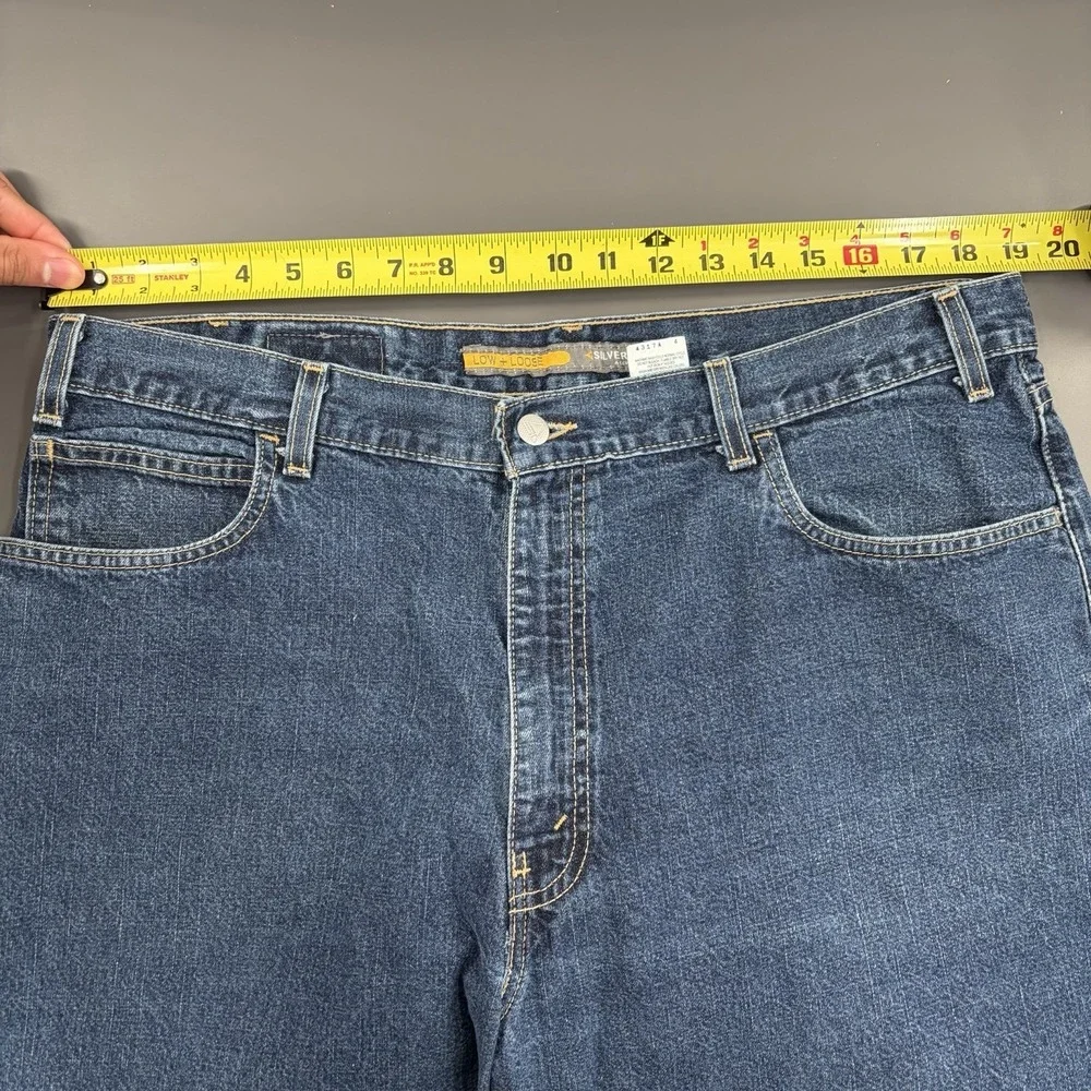 VTG‎ Levi's Silvertab Low + Loose Mens 38x32 (38x30) Baggy Wide Leg Skater 2002